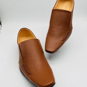 Men's Formal Tan Shoes -Without Lace