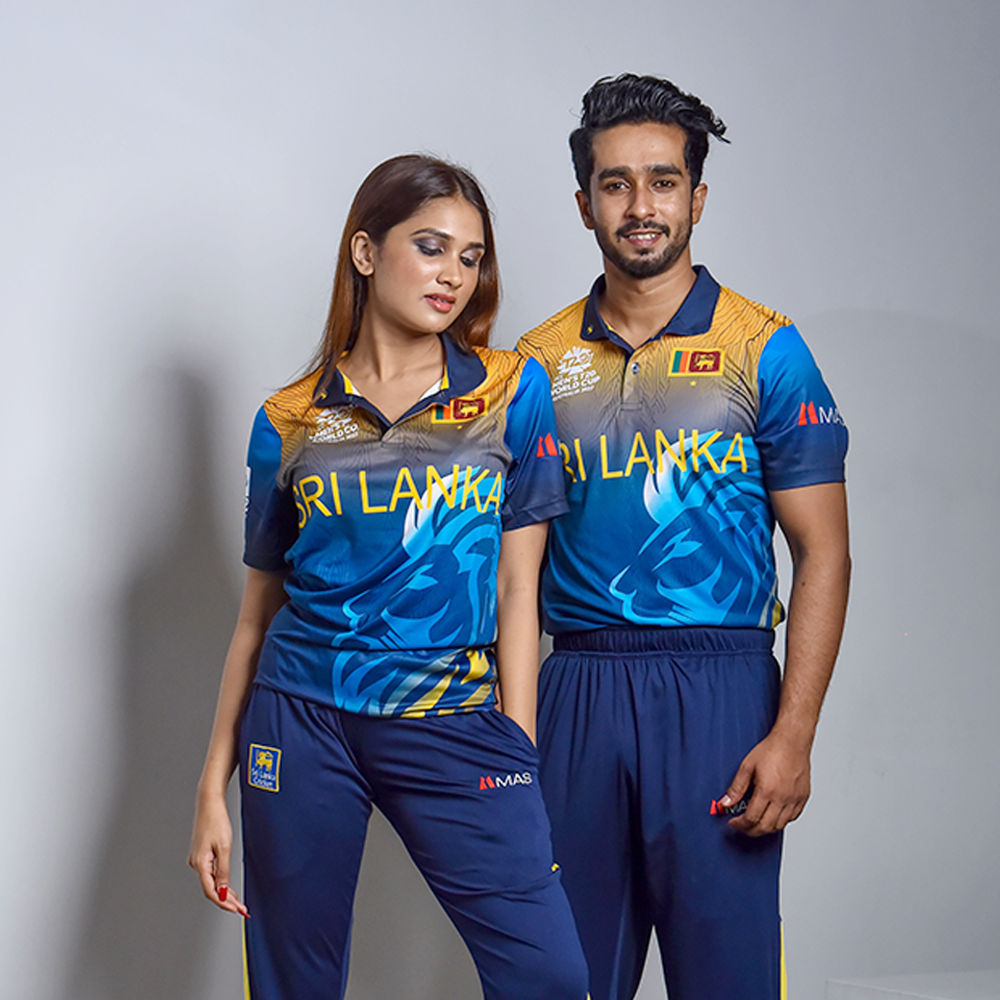 Sri Lanka Kit Jersey ICC T20 World Cup 2022 Models wearing the Sri