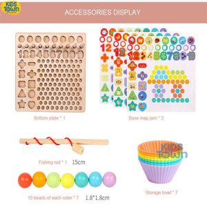 3 In 1 Logarithmic Plate With Beads Holder