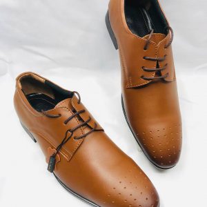 Genuine Leather Formal Shoe 914 Tan