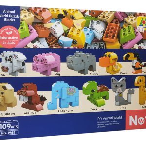 DIY Animal World Puzzle Blocks