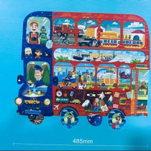 Travel Bus Puzzle World - 128 Pieces