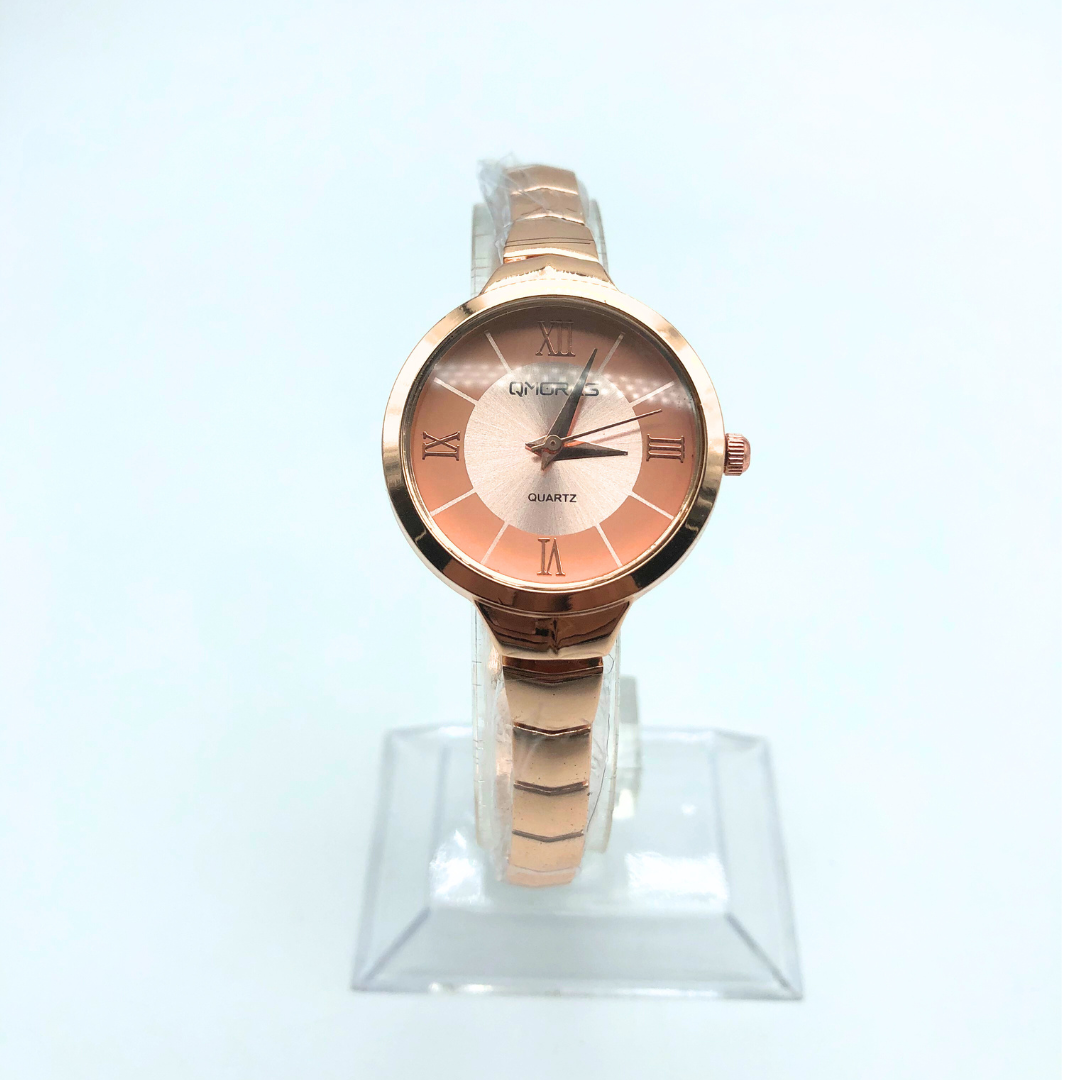 Rose Dial Rose Gold Analog Watch