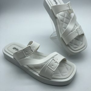 Stylish White Rubber Sandal
