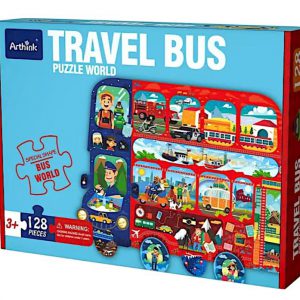 Travel Bus Puzzle World - 128 Pieces