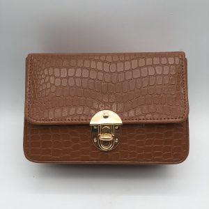 Box Side Sling Bag - Brown 003456