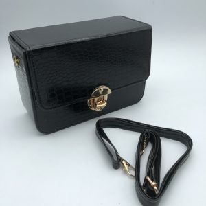 Box Side Sling Bag - Black 003454