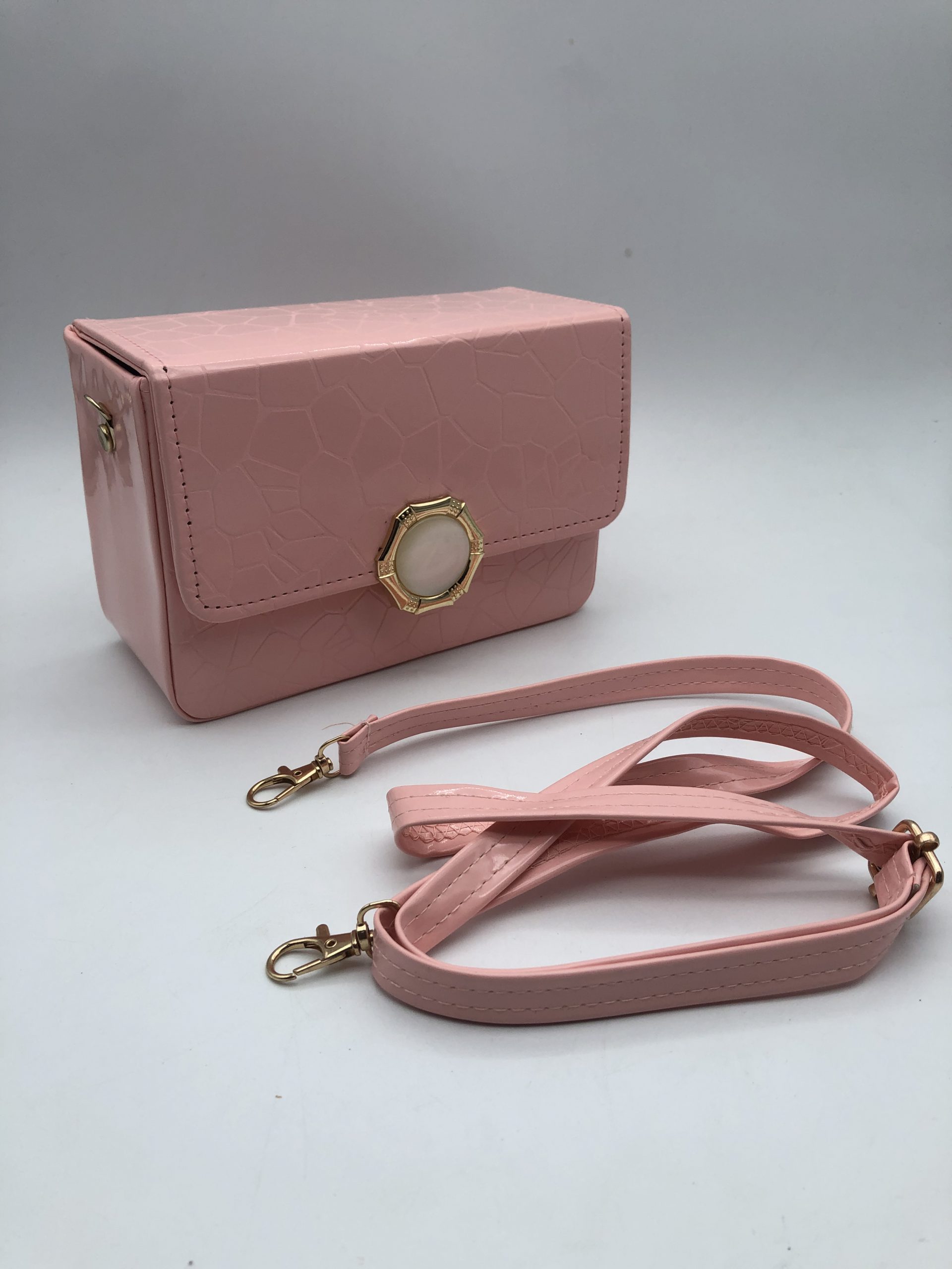 Box Side Sling Bag – Light Pink 003434 | ASQ.LK