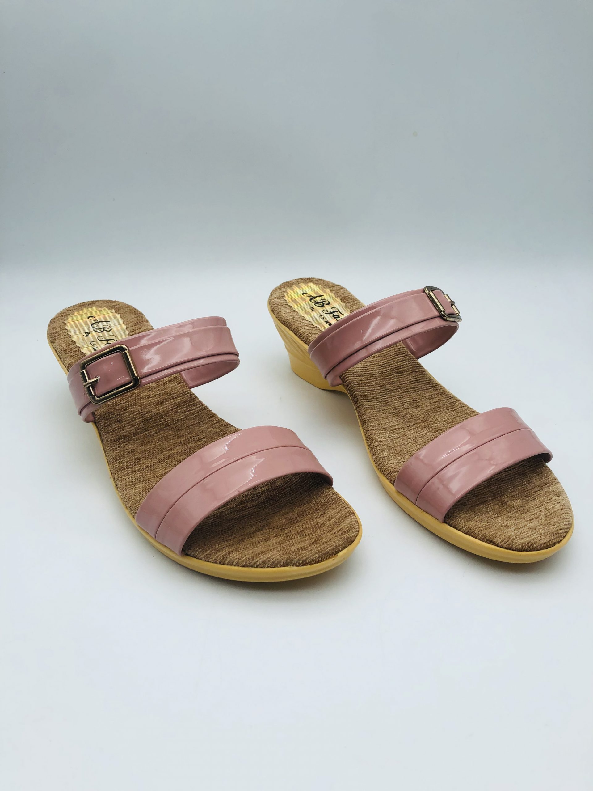Women’s Open Toe Wedges Pink Heel – 66021 | ASQ.LK