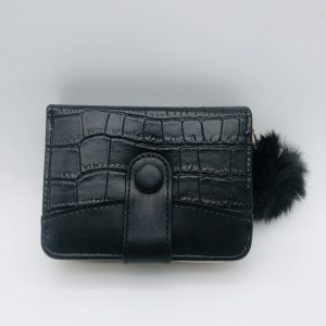 Women's Short Wallet - Black- 1750