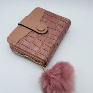 Women's Short Wallet - Dark Pink - 1750