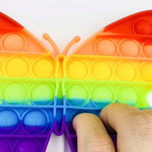 Butterfly Push Popit Silicone Toy