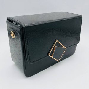 Box Side Sling Bag - Black 003441