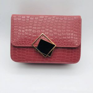 Box Side Sling Bag - Dark Pink 003451