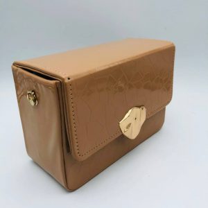 Box Side Sling Bag - Brown 003468