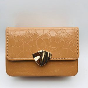 Box Side Sling Bag - Brown 003468