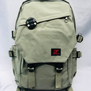 Solid Color Polyester Backpack - Green