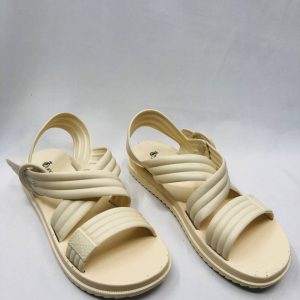 Stylish Off-White Rubber Sandal -3613