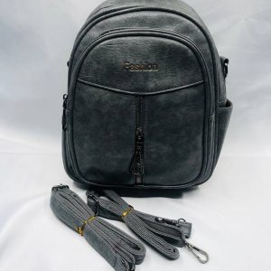 Small Leather Backpack - Ash