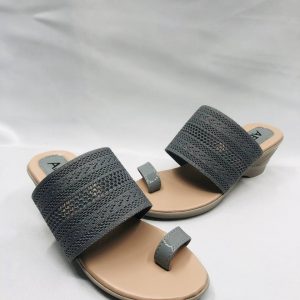 Women’s Open Toe Wedges Gray Heels - 77115