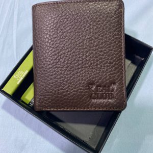 Men's Brown Vertical  Wallet -J27