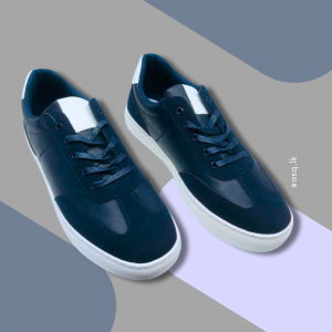 Men's Casual Shoes D070- Navy/White