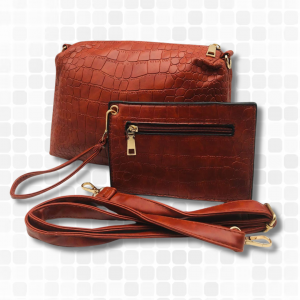 Hand Bag with Coin purse - Tan