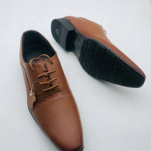 Genuine Leather Formal Shoe 360 Tan